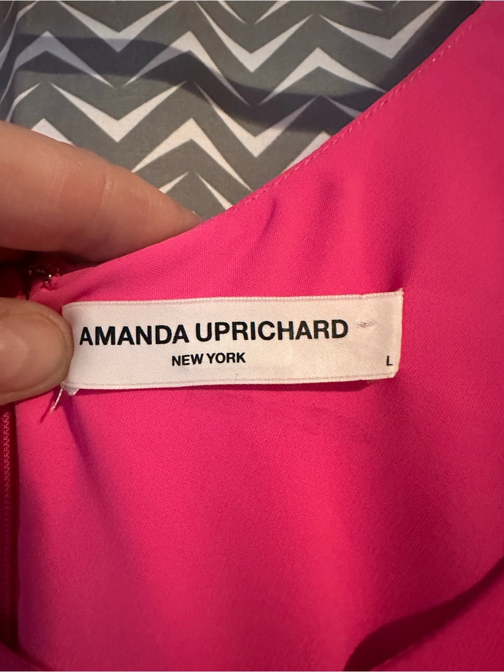 Amanda Uprichard | Selia Mini Dress Pink Lacquer, Large - Picture 7 of 8